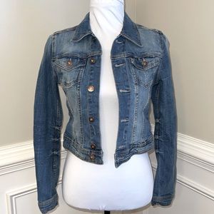 H&M Cropped Jean Jacket size Small
